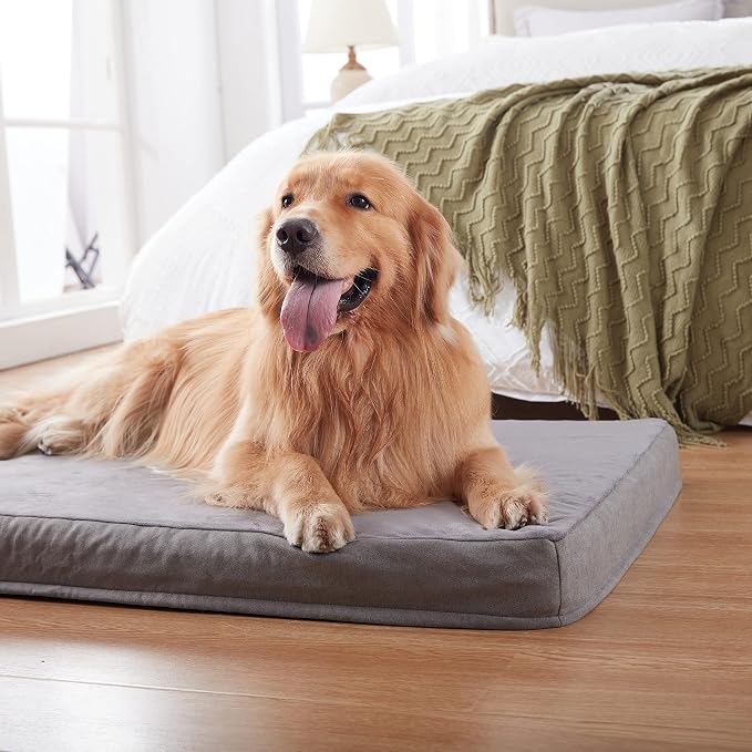 Orthopedic Memory Foam Dog Bed, Cooling Dog Beds for Extra Large Dogs -Waterproof Pet Bed for Crate with Removable Washable Cover, XL(41inch,90Lbs) - Image 6