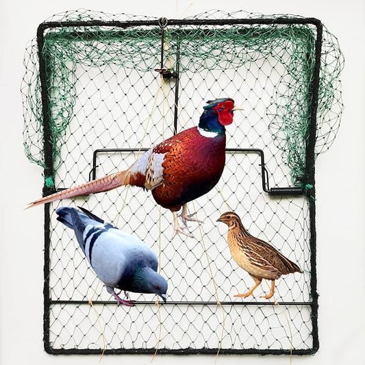 Pigeon Bird Trap Quail Sparrow 2 Pack Spring Starling Catching Net Traps for Trapping by Unknown