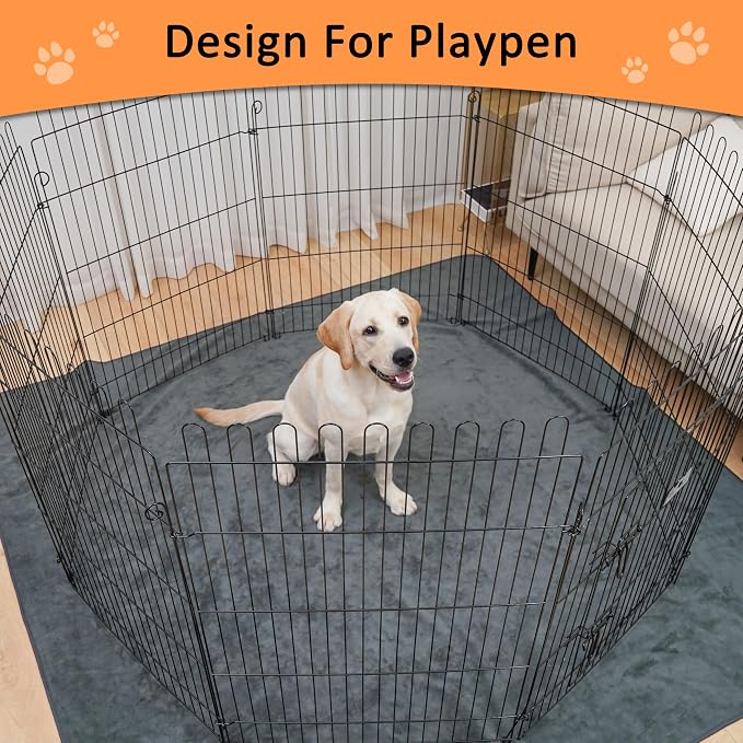 Bunlitent Washable Pee Pads for Dogs, 63'' x 63'', 3 Packs, Grey, Quick-Dry | Extra Large,Non-Slip Waterproof, Fast Absorbent, Reusable Whelping Pads, For Puppy, Senior Dog, Incontinence - Image 5