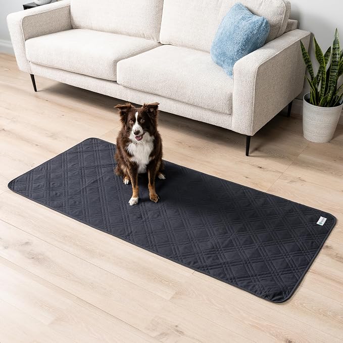 PetAmi Waterproof Couch Cover for Dogs, Non-Slip Leakproof Sofa Furniture Protector for Pet Cat, Machine Washable Bed Blanket for Car Seat, 30x70 Gray - Image 2
