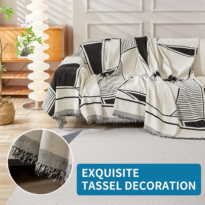 HAOMAIJIA Non Slip Couch Cover Sofa Covers for 2 Cushion Couch Washable sectional Couch Covers for Dogs pet Furniture Protector Couch Cover Blanket for Living Room (71"x102") - Image 6