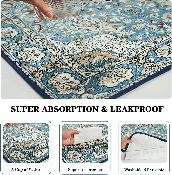 Qeils Washable Pee Pads for Dogs, Reusable Puppy Pads 72"x 72" Extra Large | Leak-Proof, Super Absorbent Potty Training Pads With Non-Slip Backing For Crates, Floor, Playpen, Whelping & Furniture - Image 2