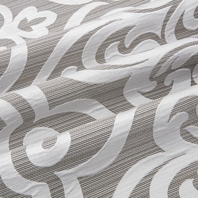Loom and Mill Modern Damask Sofa Arm Covers 2 PCS, Sliver Gray, 20x24in | Luxury Contemporary Couch Armrest Cover with Tassels, Non-Slip Furniture Protector for Chair Sofa Recliners Couch Dogs Pets - Image 6
