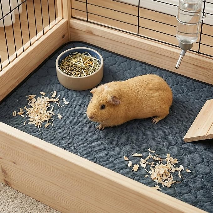 4 Pack Guinea Pig Cage Liners - Washable Guinea Pig Pee Pads, Waterproof Reusable & Anti Slip Guinea Pig Bedding Fast and Super Absorbent Pee Pad for Small Animals Rabbit Hamster Rat - Image 10