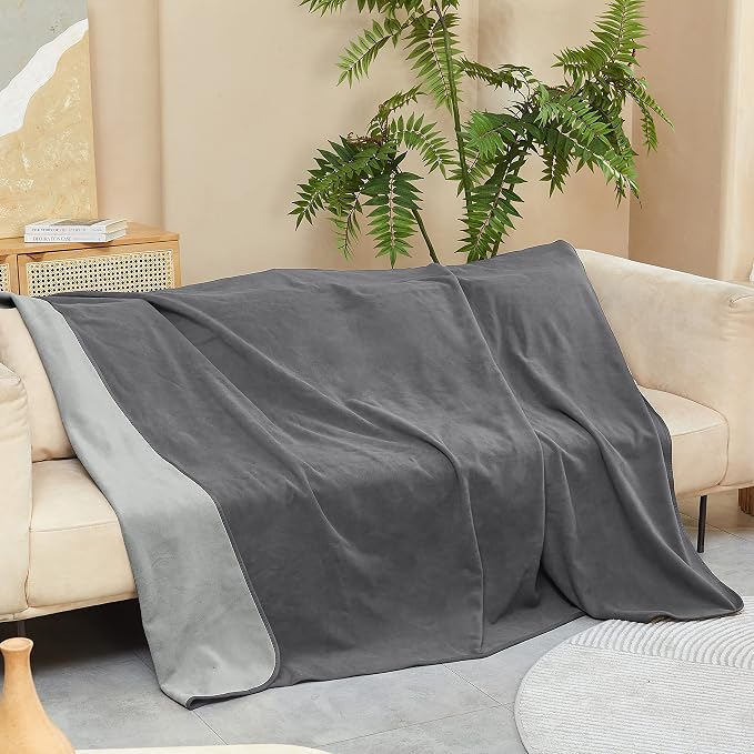 Kritter Planet Waterproof Love Bed Blanket, Reversible Furniture Protector Couch Sofa Cover for Dogs, Waterproof Bed Blanket Pad for Adults, Splash Squirt Blanket for Bed Washable, Queen Size by KritterPlanet