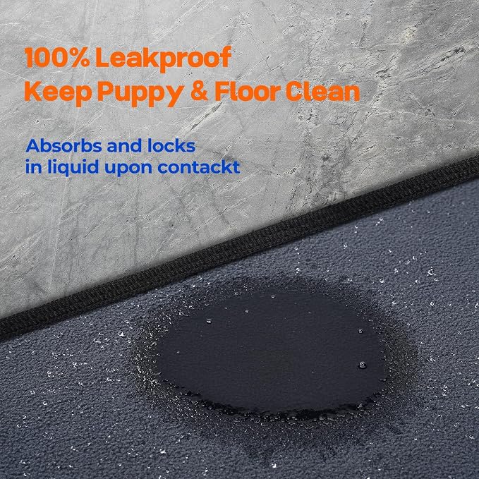 Washable Dog Pee Pads Extra Large 72"x72" – 2 Pack Super Absorbent, Quick-Dry Non-Slip Reusable Puppy Pads for Playpen, Crate & Floor, Pet Training Mats for Housebreaking & Incontinence - Image 3