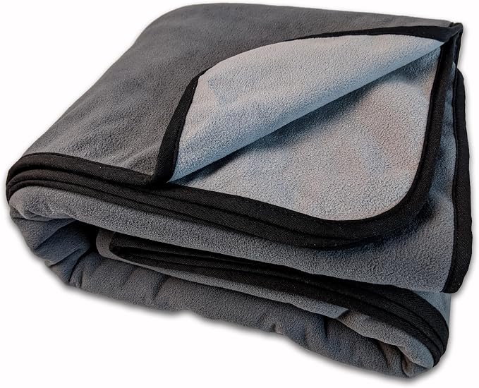 100% Leak Proof, Waterproof Bed Cover, Totally Pee Proof, EZ-Wash, Durable, 3 Layer Blanket (Queen-King 90"x80", Slate Grey, Cool Grey) Adults, Pets, Dogs, Cats - Image 2