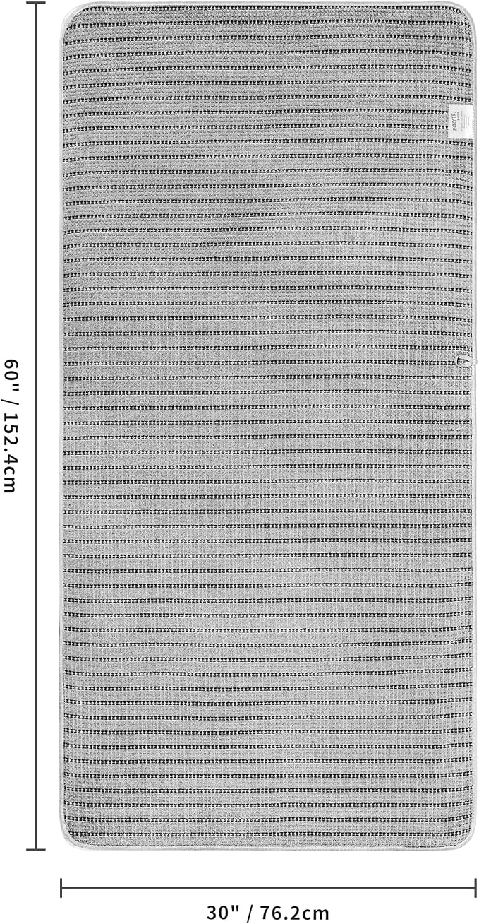 POLYTE 430 GSM Microfiber Oversize Quick Dry Lint Free Bath Towel, 60 x 30 in, 4 Pack (Waffle Weave) - Image 3