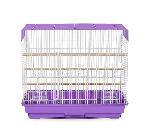 Prevue Pet Products SP1804-3 Flight Cage, Lilac/White,26" L x 14" W x 22 1/4" H - Image 2