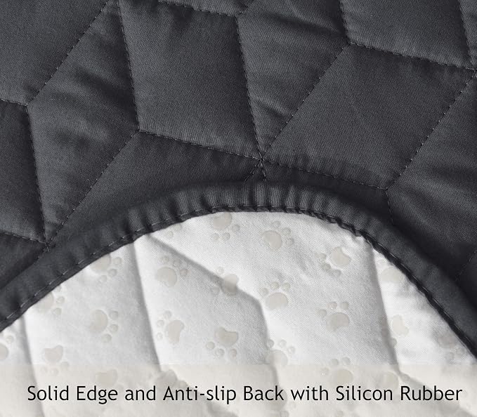 Ameritex Waterproof Nonslip Recliner Cover Oversized Christmas Decor Stay in Place, Dog Couch Recliner Cover Furniture Protector for Pets and Kids (Dark Grey, 30'') - Image 5