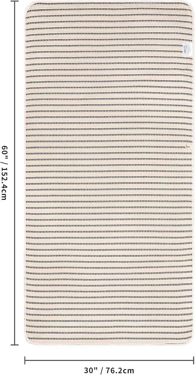 POLYTE 430 GSM Microfiber Oversize Quick Dry Lint Free Bath Towel, 60 x 30 in, 4 Pack (Waffle Weave) - Image 3