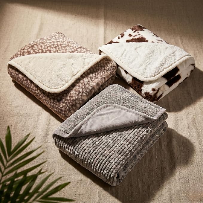 Waterproof Dog Blanket for Cats & Dogs, Washable Couch Cover, Reversible Furniture Protector Blanket, Large Soft Sherpa Fleece, Couch Protector, Pet Throw Blankets, 60" x 70" - Image 9