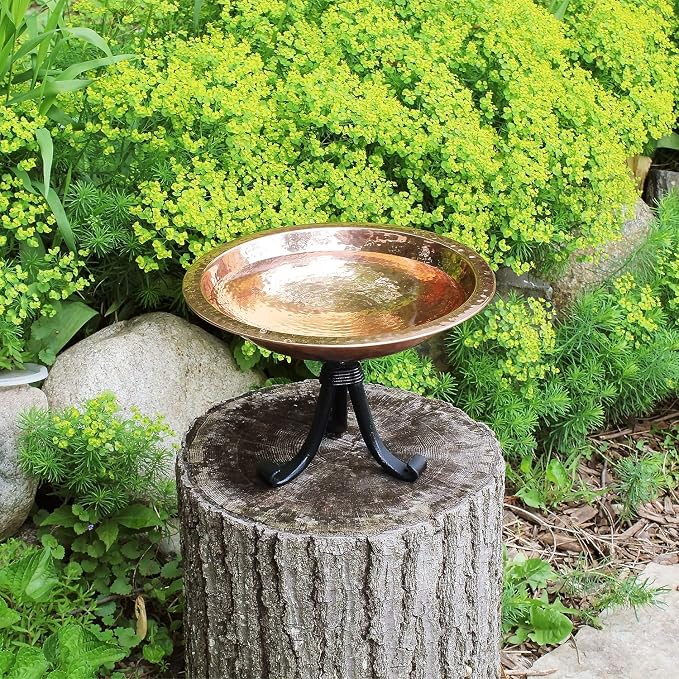 Achla Designs Burnt Copper Birdbath Bowl - Image 9