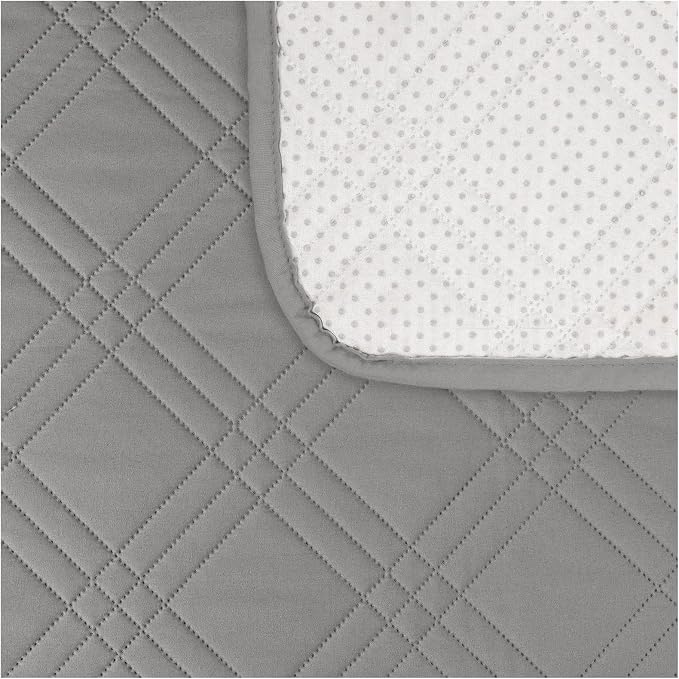 100% Waterproof Couch Cover for Dogs, Anti-Slip Washable Sofa Cover with Elastic Straps & Side Pockets, Durable Furniture Protector for Kids, Pets & Dogs (Armchair 23", Newgrey) - Image 4