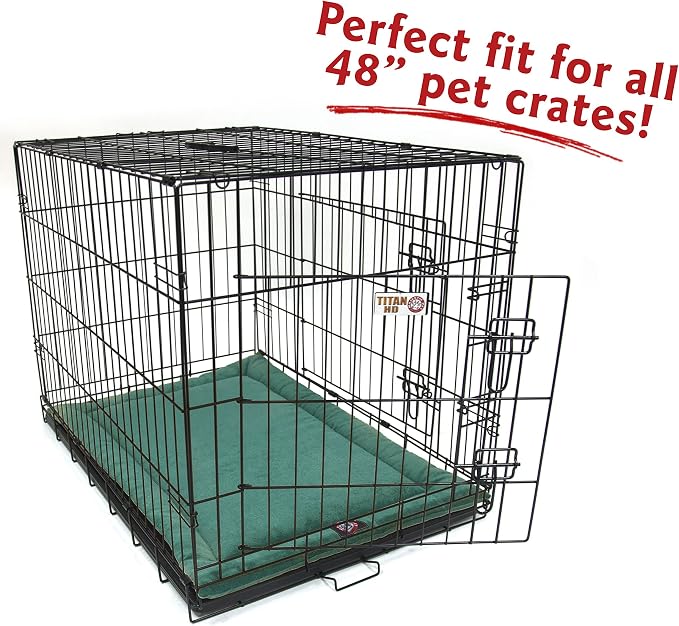 Majestic Pet Dog Crate Mat - Machine Washable Soft Plush Pet Bed Pad for Crates & Kennels | USA Crafted | 48"x30" Villa Marine - Image 3