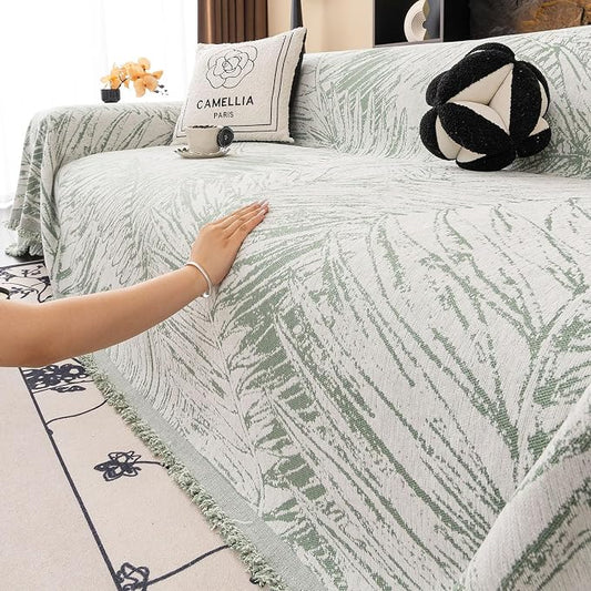 ROOMLIFE Couch Cover Boho Sofa Covers for 3 Cushion Couch Washable | Furniture Protector Sofa Couch Cover for Dogs, Soft Breathable Sofa Slipcover, Couch Throw Blankets with Tassels 71''X134'' by ROOMLIFE