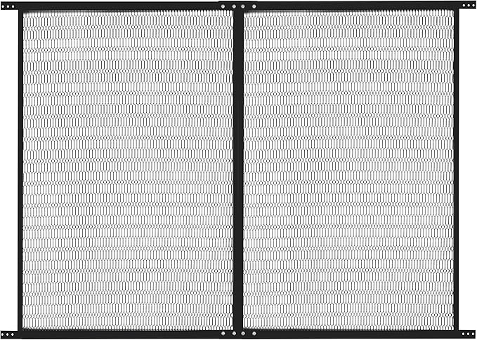 Guardian Steel Pet Grille Screen Door Protector for Dogs Pets Cats Scratch Protector Replacement RV Screen Door Guard Pet Proof Screen Door (Black, 48 Inch) by GuardianBuilt