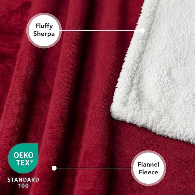 PetAmi Waterproof Dog Blanket for Couch, Pee Proof Sherpa Fleece Reversible Pet Throw, Furniture Protector for Bed Sofa Kennel, Soft Washable Cover for Small Medium Dog Puppy Cat, 29x40 Wine Red - Image 3