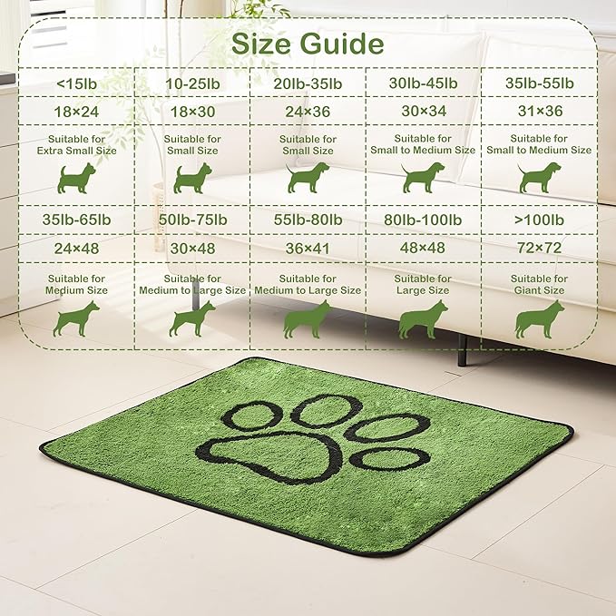 Qeils Reusable Dog Pee Pads, Washable Puppy Pads, Leak-Proof 24"x36" 4 Pack | Super Absorbent And Non-Slip Potty Training Pads, Soft Paw Print Plush Design, Ideal For Crates, Couch, Car Seats & Pet Beds - Image 2