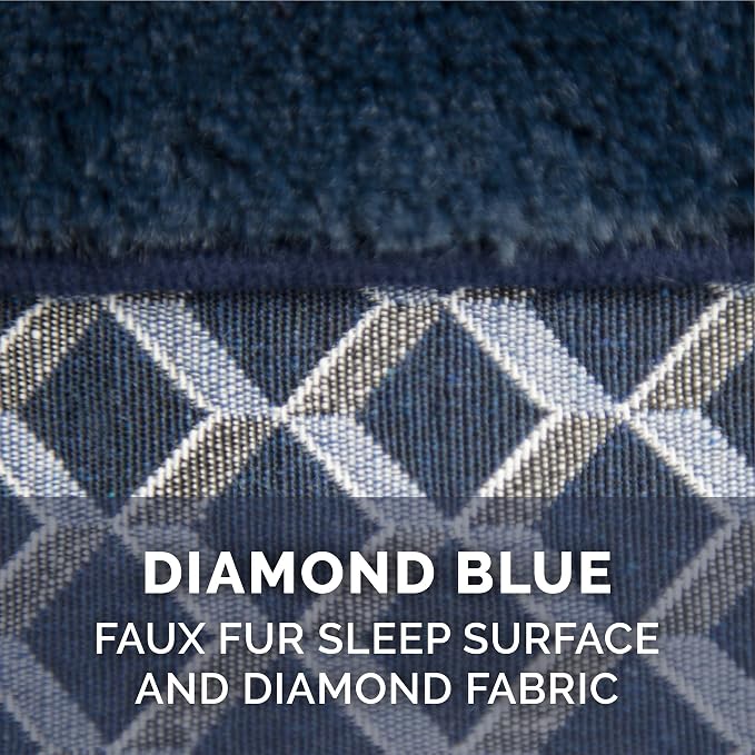 Furhaven Replacement Dog Bed Cover Comfy Couch Plush & Décor Sofa-Style, Machine Washable - Diamond Blue, Jumbo Plus (XX-Large) - Image 4