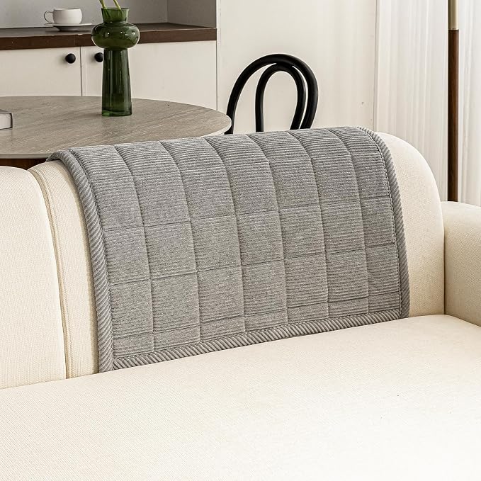 Couch Covers for Dogs Washable, Non Slip Couch Covers for Loveseat Sofa Pet Friendly, Soft Fuzzy Sofa Covers for Pet, Dog Couch Cover Furniture Protector(1PC,Light Grey,27.6"x27.6") - Image 2