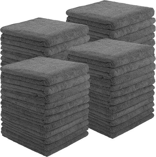 Shimeyao 40 Pack Bleach Proof Towels Microfiber Absorbent Resistant Hair Hand Towels Bulk Quick Dry for Barber Gym Bath Spa Shaving (Grey,16 x 29 Inch) by Shimeyao