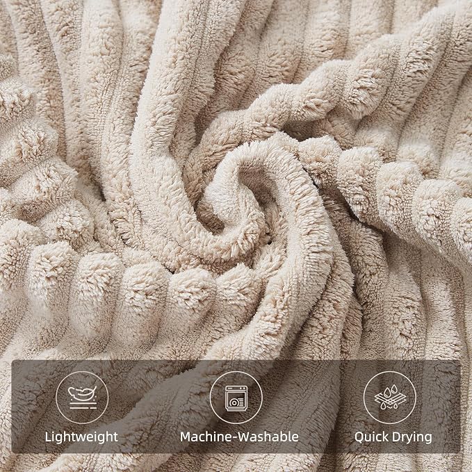 2 Piece Bath Sheets, 40"x80" Microfiber Bath Towels, Beige | Extra-large size, Quick dry, Highly Absorbent, Lint Free，shower towels for bathroom gym spa，Big and Tall users - Image 5