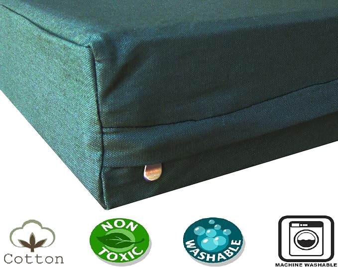 Dogbed4less Orthopedic Gel Infused Memory Foam Dog Bed, Waterproof Liner with Durable Canvas Cover, 37X27X4 Inch - Image 2
