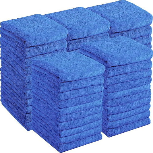 Shimeyao 40 Pack Bleach Proof Towels Microfiber Absorbent Resistant Hair Hand Towels Bulk Quick Dry for Barber Gym Bath Spa Shaving (Blue,16 x 29 Inch) by Shimeyao