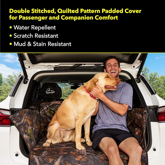 Meadowlark Premium SUV Cargo Liner for Dogs, Waterproof Pet Cargo Cover with Bumper Flap Protector, Durable Non-Slip, Universal Fit for SUVs, Sedans & Vans (74"" L x 41"" W) Brown - Image 5