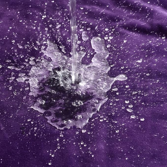 Waterproof Blanket for Bed Couch Sofa, Soft Liquid Pee Proof Pet Blanket for Dog Puppy Cat, Reversible Sherpa Fleece Furniture Protector (Dark Purple, 30x40 inches) - Image 6