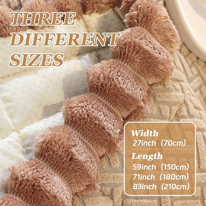 Plush Couch Cover for Dogs – Non Slip Pet Sofa Protector, Ultra Soft Washable Couch Cover for Pets, Anti-Slip Backing Furniture Protector for Cats & Dogs, Fits Standard & L-Shape Sofas (Only 1PC) - Image 6