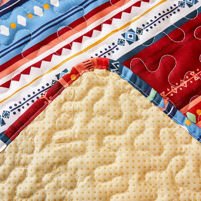 EVENHUG Boho Sofa Cover for 3 Cushion Couch Sofa Slipcover Washable 3 seat Couch Cover Furniture Protector Cover with Elastic Straps for Pets Kids Dog Cat (Sofa) - Image 5