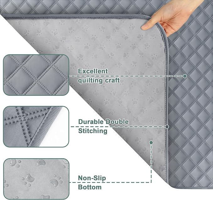Eterish Reusable Washable Pee Pads for Dogs Large/Extra Large 31'' x 36'' 2 Pack, Absorbent Pet Puppy Dog Training Pads Non-Slip, Waterproof Whelping Potty Pads for Dogs Leak-Proof - Image 4