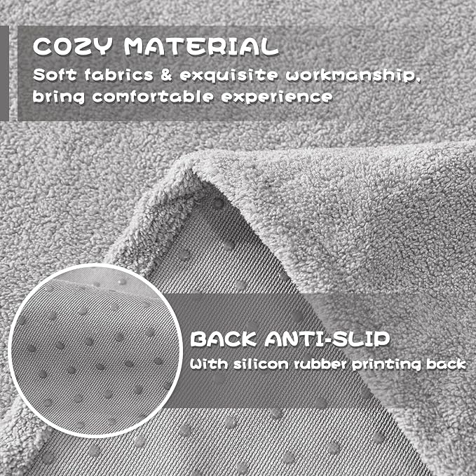 MYSKY HOME Non-Slip Couch Cover Couch Covers for 2 Cushion Couch Sofa Cover Sofa Slipcovers for Dogs, Sofa Covers Washable Love Seat Couch Covers Thick Furniture Protector, 71" x 102", Light Grey - Image 4