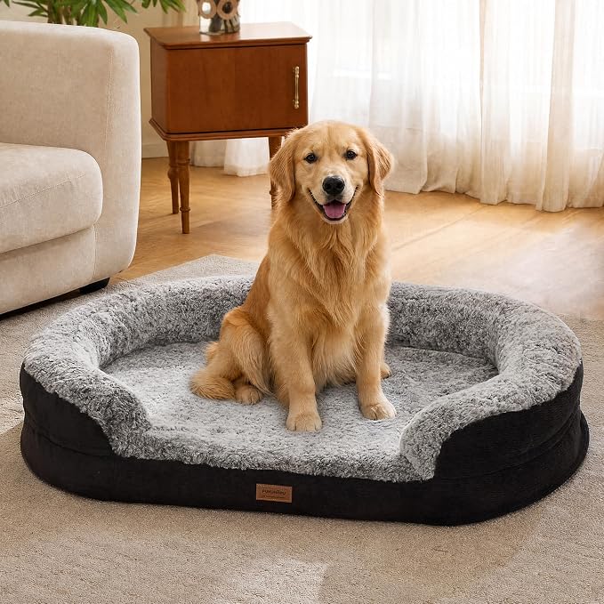 FUKUMARU X-Large Thickened Dog Couch Bed, Orthopedic, Waterproof & Washable | Heavy Duty Dog Sofa with 4" Extra-Thick Egg-Crate Foam, Relieves Joint Pressure, Fully Removable, Fits Extra-Large Dogs - Image 9