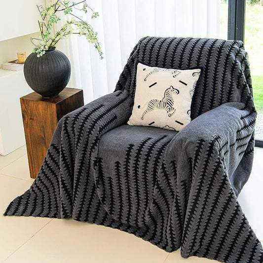 Non Slip Couch Covers for Cushion Couch Sofa, Pet Friendly Sofa Covers Washable, Heavy Duty Scratch Resistant Furniture Cover for Dogs, 71" x 91", Gray by YAJUEHOMETEXTILES