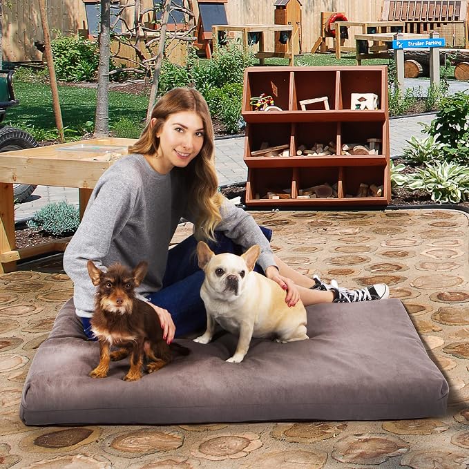 Pet Support Systems Orthopedic Dog Bed - Gel Memory Foam Pet Bed, Luxury Washable Dog Bed for Sleeping and Support (Removable Cover, Medium Gray Dog Bed) - Image 8