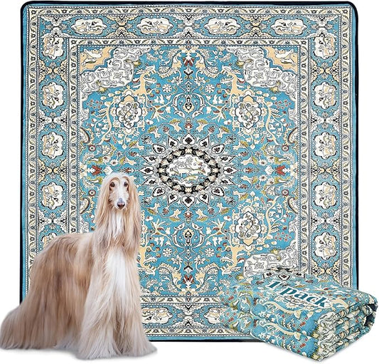 Qeils Washable Pee Pads for Dogs, Reusable Puppy Pads 72"x 72" Extra Large | Leak-Proof, Super Absorbent Potty Training Pads With Non-Slip Backing For Crates, Floor, Playpen, Whelping & Furniture by Qeils
