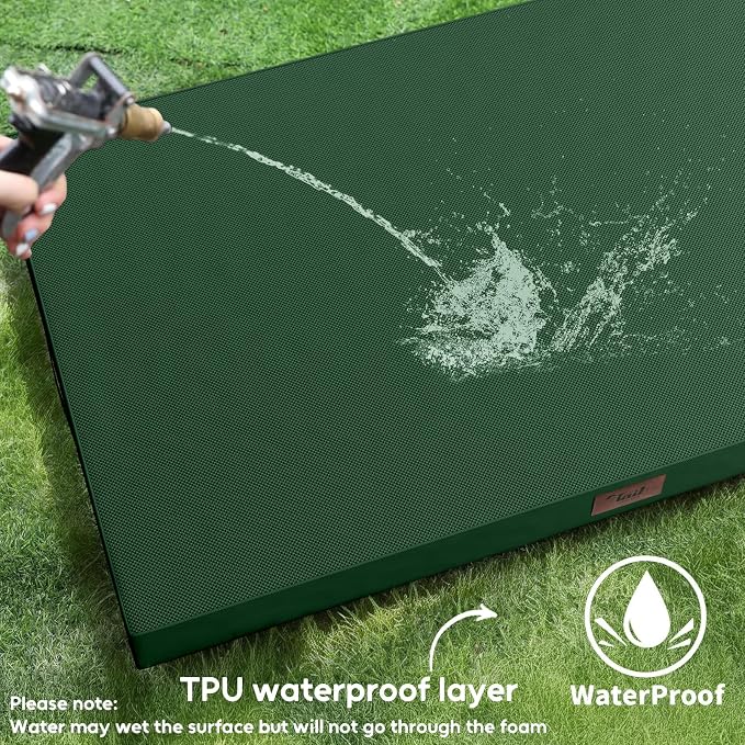 Outdoor Waterproof Orthopedic Dog Bed for Medium Size Dogs | Egg Crate Foam for Joint Support, Fits 36x23 Crates, TPU Waterproof Layer, Machine Washable 1680D Oxford Cover, Up to 50 lbs - Image 4