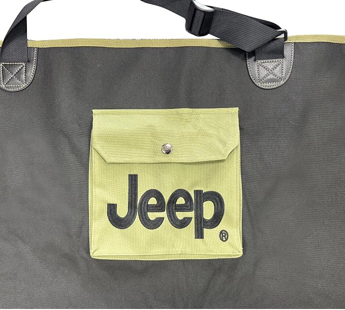 Jeep Vehicle Seat Protector for Dogs and Pets (Charcoal Black) Adjustable Seat Cover - Durable Protection Waterproof Design (58 x 23 x 18.5 inch) - Image 9