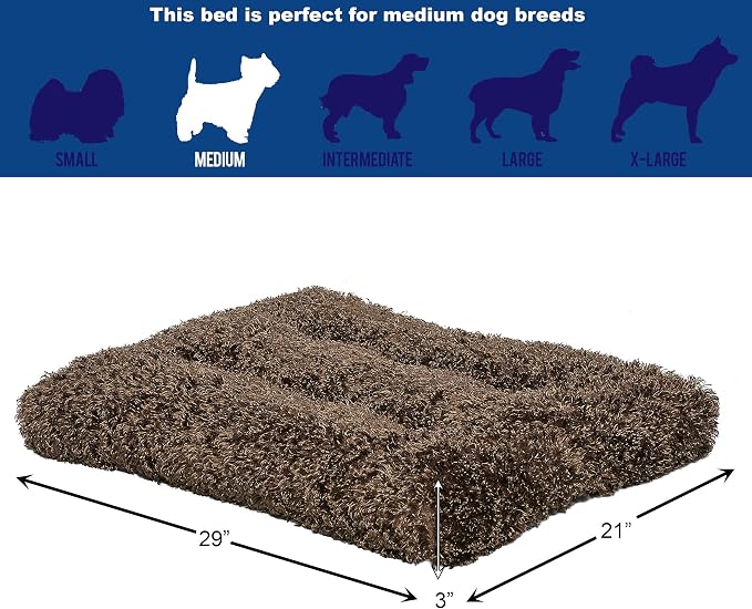 MidWest Homes for Pets Medium QuietTime Deluxe Coco Chic Pet Bed, Ultra-Soft & Overstuffed, Machine Washable, Fits 30-inch Crate - Image 5