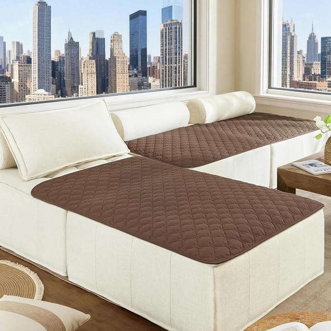 gogobunny 100% Double-Sided Waterproof Dog Bed Cover Pet Blanket Sofa Couch Furniture Protector for Puppy Large Dog Cat, Reversible (40x50 Inch (Pack of 1), Dark Chocolate/Light Chocolate) - Image 4