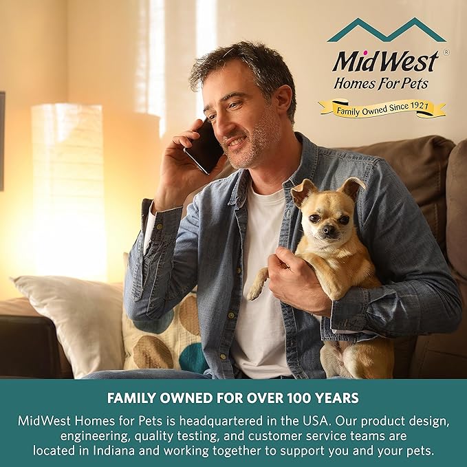MidWest Homes for Pets QuietTime Dog Bed - Gray Faux Fur Bolster, Ultra-Soft and Machine Washable, Fits 24-Inch Crates and Carriers, for Small Breed Dogs - Image 6