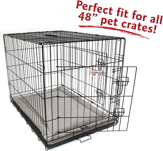 Majestic Pet Dog Crate Mat - Machine Washable Soft Plush Pet Bed Pad for Crates & Kennels | USA Crafted | 48"x30" Villa Vintage - Image 3
