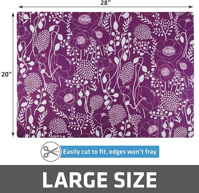 Drymate Cat Litter Box Mat, Litter Trapping Mat, Purple, 20x28 | Waterproof, Urine-Proof, Absorbent, Machine Washable, Soft on Paws, Contains Mess, Protects Floors, Kitten Supplies, USA Made - Image 6