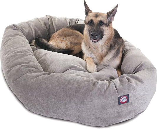 Majestic Pet Villa 52 Inch Shredded Memory Foam Dog Bed for X-Large Sized Dog 52x35x11 Inch–Orthopedic Pet Bed with Removable Washable Cover-Washable X-Large Puppy Mat with Head Support-Vintage by MajesticPet