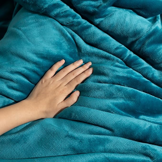 Waterproof Queen Size Blankets for Bed Absorbent 60''x80'', Water Proof and Stain Resistant Coach Cover, Water Resistant Throw Blankets, Soft Leakproof Sherpa Mattress or Furniture Protector (Blue) - Image 3