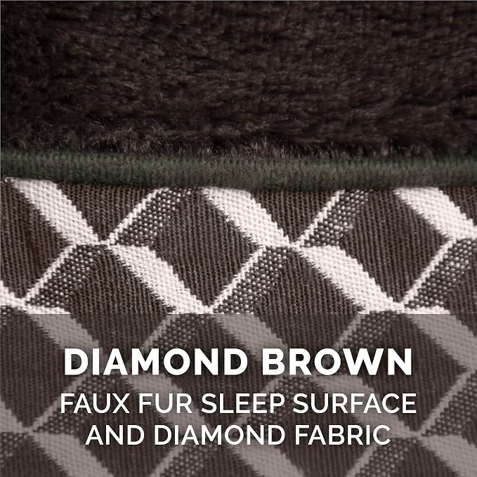 Furhaven Replacement Dog Bed Cover Comfy Couch Plush & Décor Sofa-Style, Machine Washable - Diamond Brown, Jumbo Plus (XX-Large) - Image 4