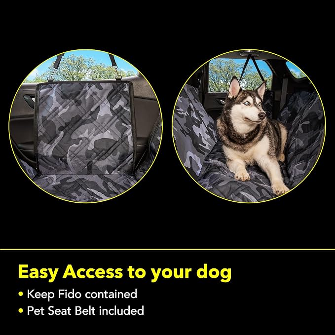 Meadowlark Dog Car Seat Cover, Heavy Duty Pet Seat Cover for Back Seat, Non-Slip Extra Padded Dog Hammock, Water-Resistant Back Seat Protector for Cars Trucks and SUVs (54" W x 58" L) - Image 5